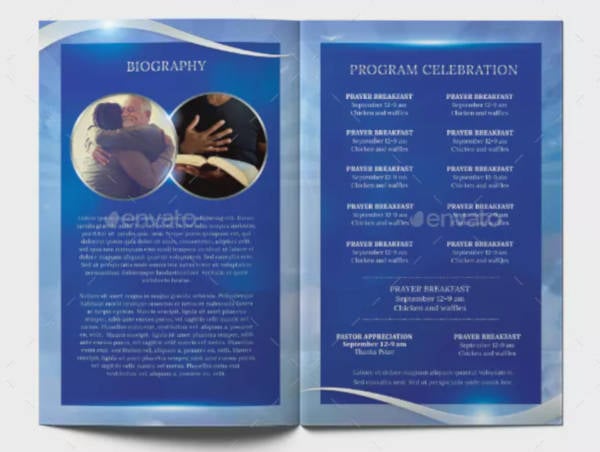 church conference program template
