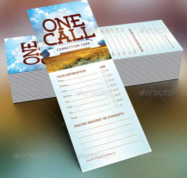 Free Church Connection Card Template Word Printable Templates