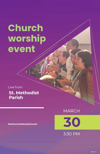 church event poster template