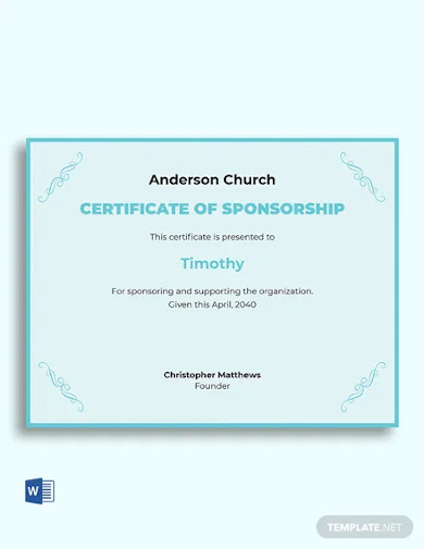 11+ Best Church Certificate Templates In Ai 