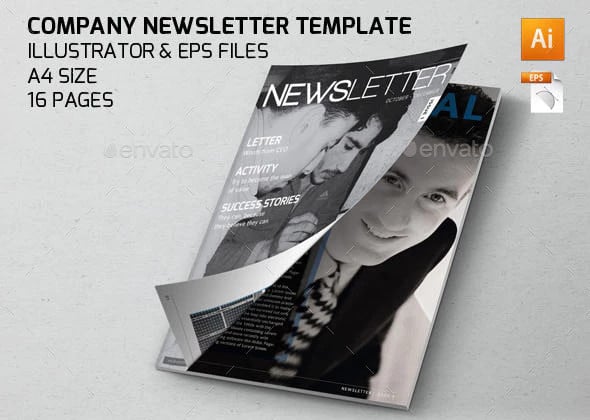 classic company newsletter template