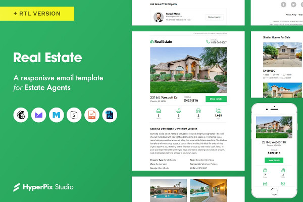 classic real estate email newsletter template