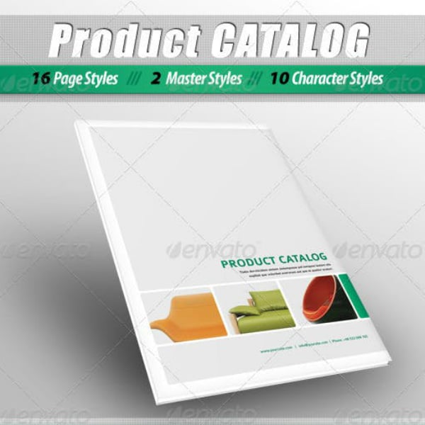 clean decorative product catalog design