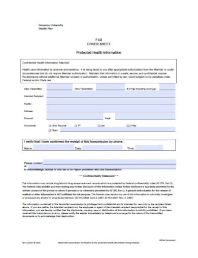 10 best medical fax cover sheet templates pdf word numbers pages