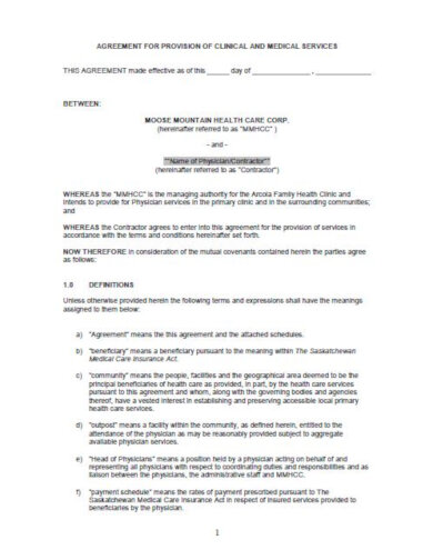 clinical-medical-services-agreement-template