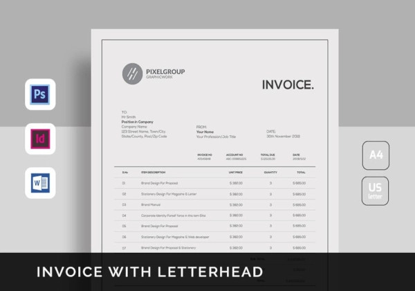 commercial invoice sample