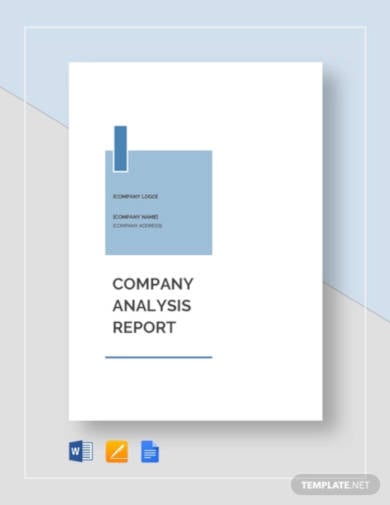 company analysis report template