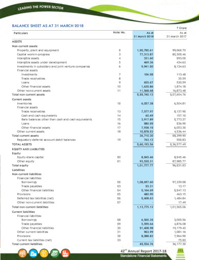 18+ Company Balance Sheet Templates - Google Docs, Google  