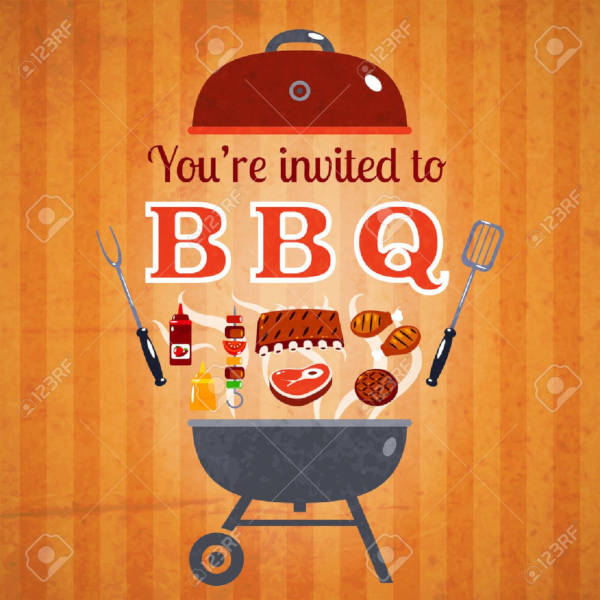 company barbecue party invitation template