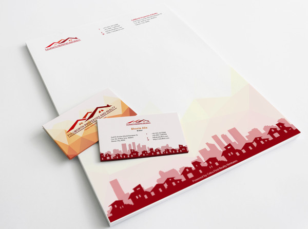 company business card and letterhead
