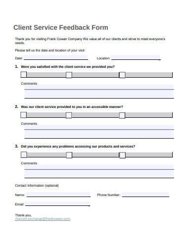 Free feedback form templates | smartsheet.