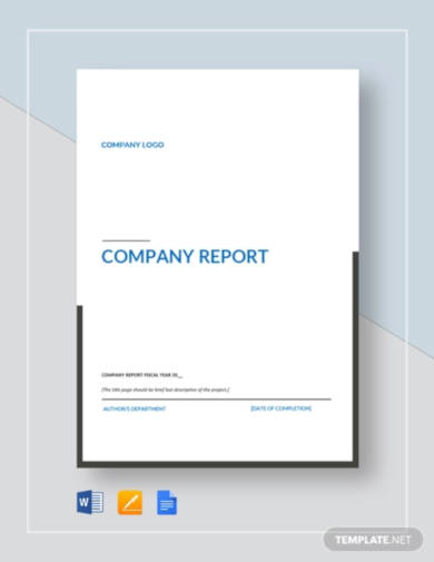 company report template1