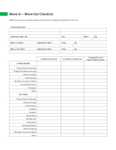 11+ Tenant Check Out Form Templates - Word, AI, PDF, Google Docs, Pages ...