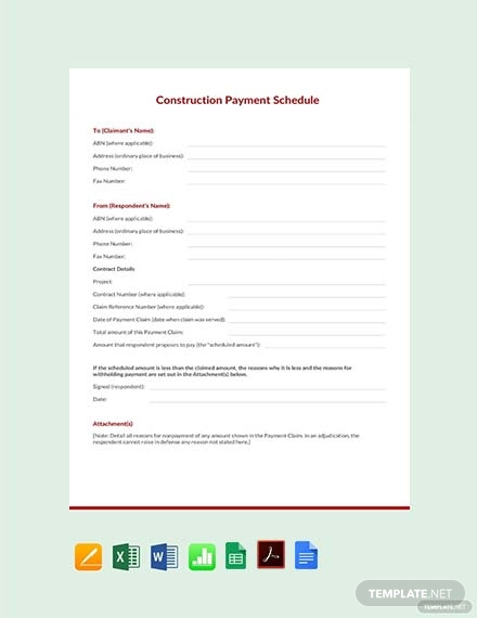 construction-payment-schedule-template