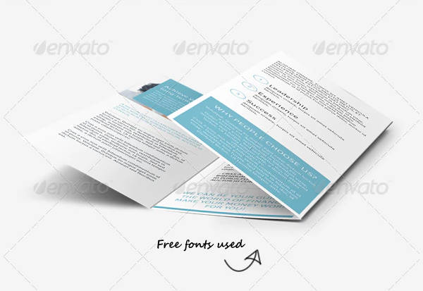 consulting cloud tri fold brochure