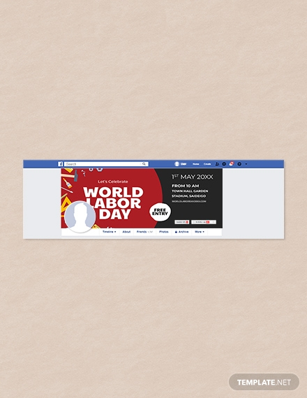 corporate labor day facebook cover template