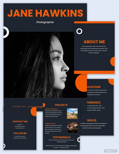 creative photography portfolio template