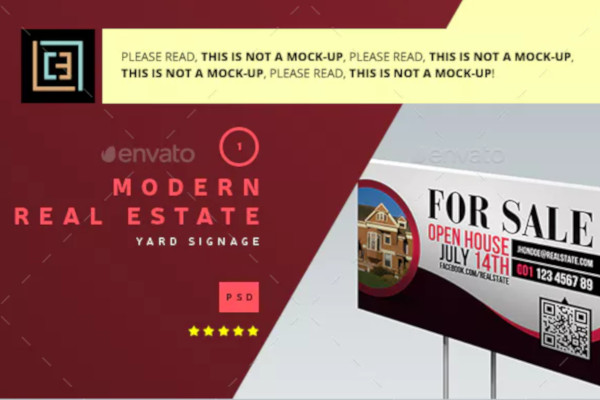 creative real estate yard sign
