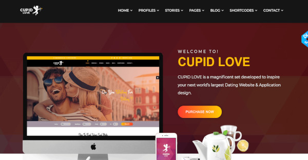 cupid love fully responsive wordpress theme