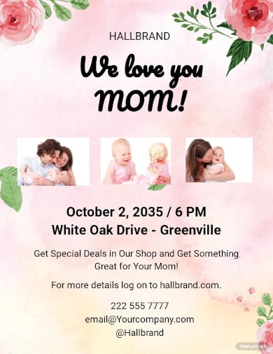 customizable mothers day flyer template