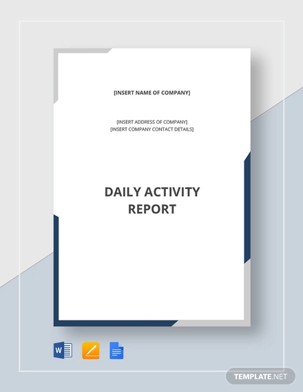 daily-activity-report-template