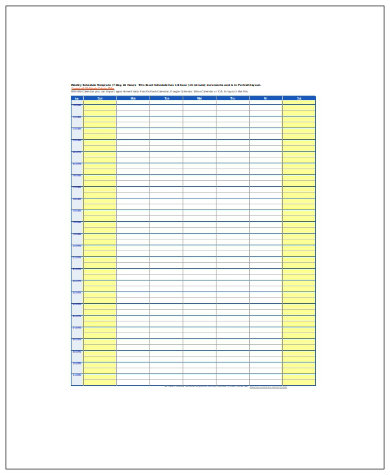 day-time-schedule-template