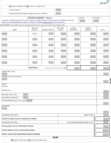 10  Organizational Budget Templates Excel Word Numbers Pages PDF