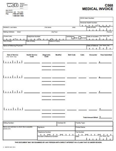 detailed dental invoice template