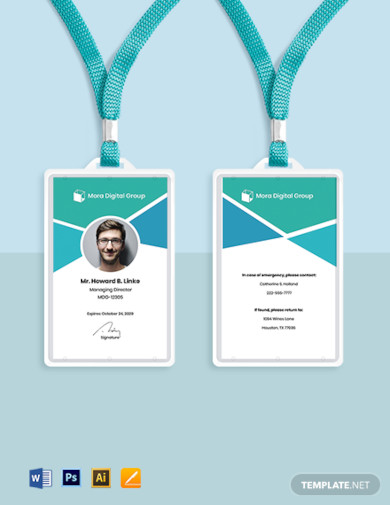 23+ Company ID Card Templates in AI | Word | Pages | PSD | Publisher