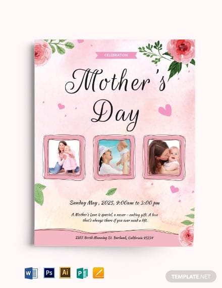download free mother s day celebration flyer template