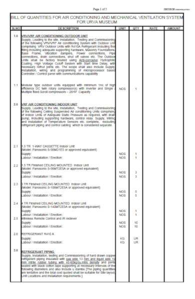 9+ HVAC Invoice Template - Word, PDF, PSD, Google Doc, Google Sheet ...