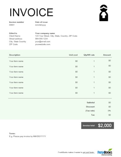 downloadable legal invoice template