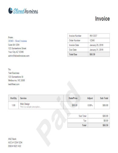 downlodable billing invoice template