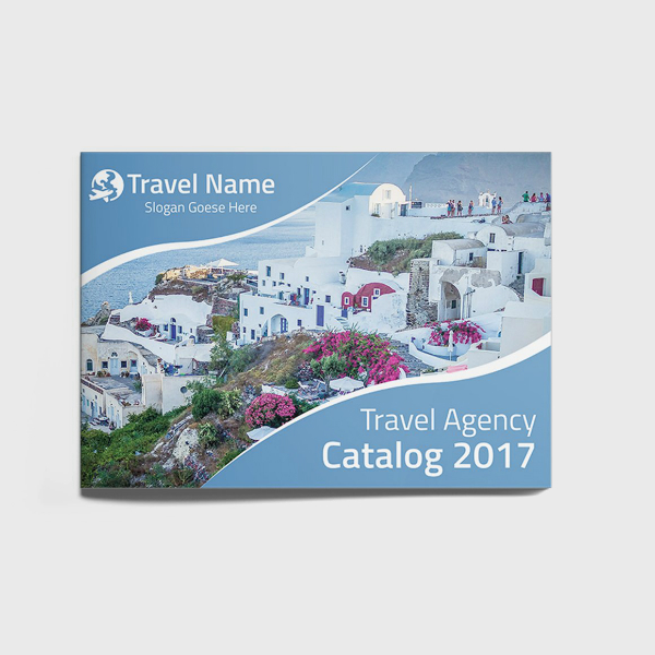editable landscape travel catalog sample