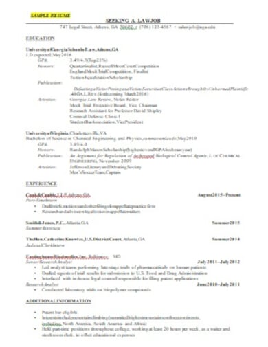 editable legal resume template