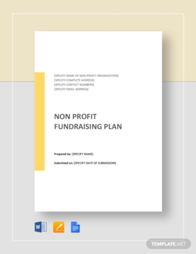 editable non profit fundraising strategy template