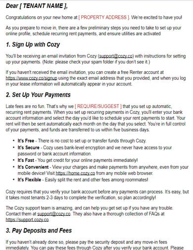 11 Tenant Welcome Letter Templates Pdf 0599
