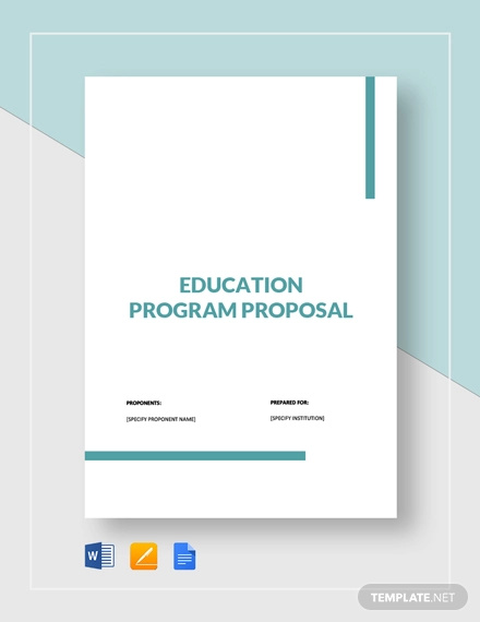 23+ Program Proposal Templates - Word, PDF, Google Docs, Apple Pages