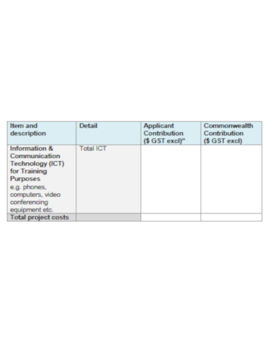 elegant construction budget template