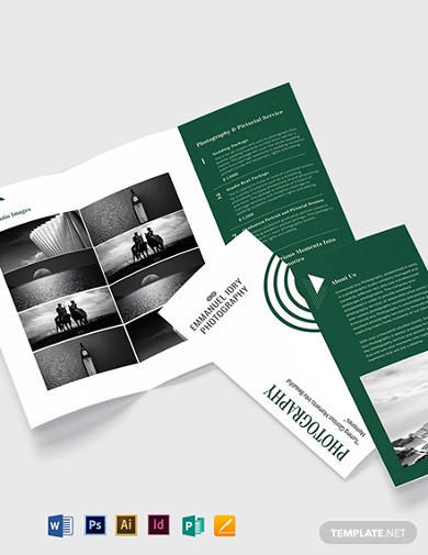 elegant photography brochure template