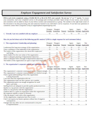 13+ Employee Satisfaction Survey Templates in PDF | DOC