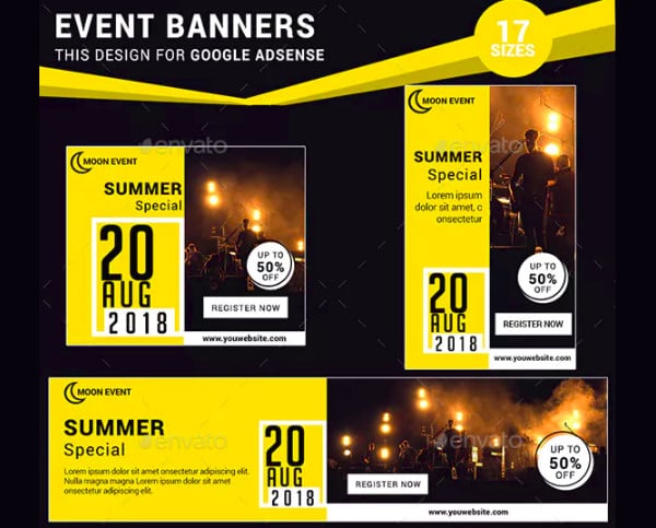 event banner template