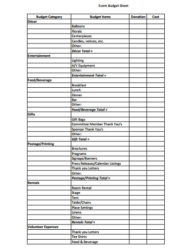 27+ Event Budget Templates in Google docs | Word | Pages | Google ...