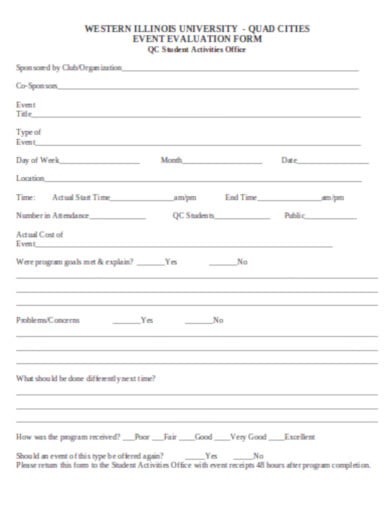event evaluation form in pdf