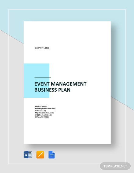 event planning event management business plan