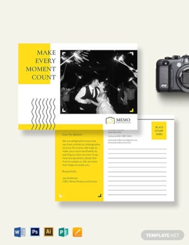 event-photography-postcard-template