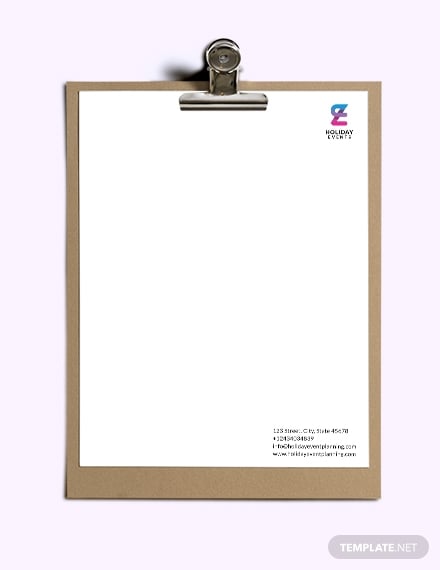 event-planner-letterhead-template