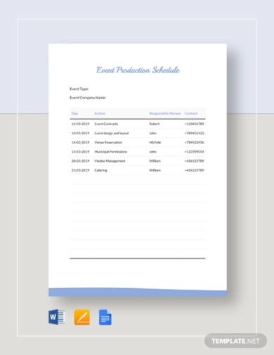 15+ Production Schedule Templates - PDF, DOC