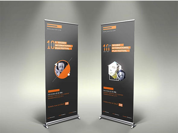 event roll up banner template
