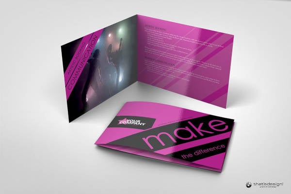 event and artistic brochure design